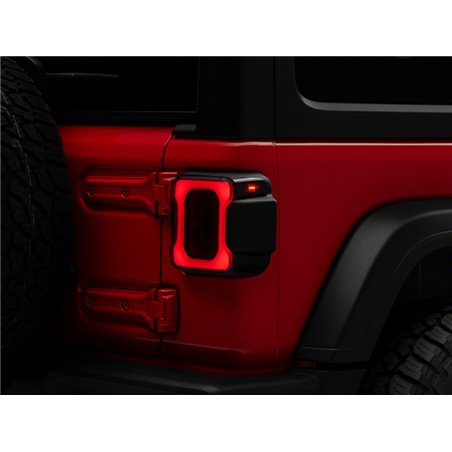 Raxiom 18-23 Jeep Wrangler JL Axial Series Carver LED Tail Lights- Blk Housing (Smoked Lens)