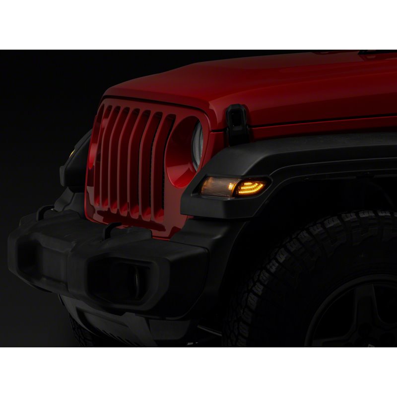 Raxiom 18-23 Jeep Wrangler JL Axial Series LED Side Marker Lights- Smoked