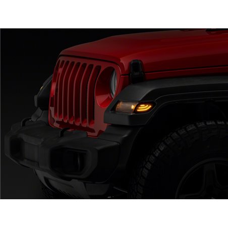 Raxiom 18-23 Jeep Wrangler JL Axial Series LED Side Marker Lights- Smoked