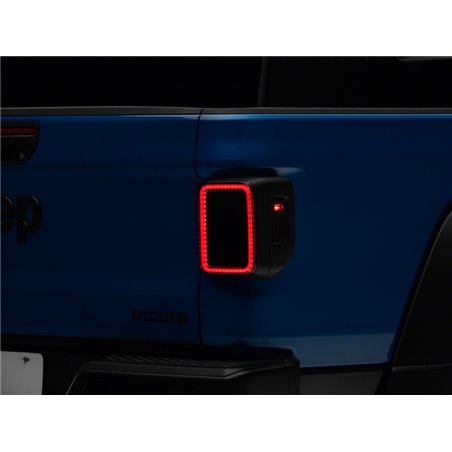 Raxiom 20-23 Jeep Gladiator JT LED Tail Lights- Blk Housing (Smoked Lens)