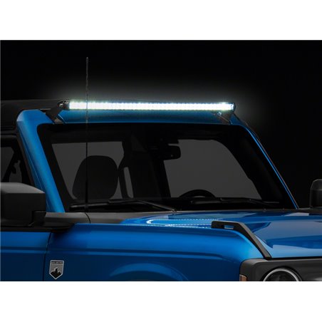 Raxiom 21-23 Ford Bronco Axial 40-In 240w White/Amber Combo LED Light Bar w/ WSHLD Mounting Brackets