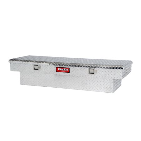 Deezee Universal Tool Box - Red Crossover - Single Lid BT Alum Mid Size