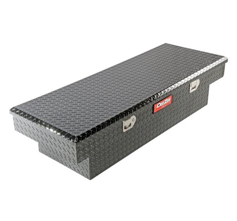 Deezee Universal Tool Box - Red Crossover - Single Lid Black BT Mid Size