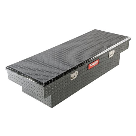 Deezee Universal Tool Box - Red Crossover - Single Lid Black BT Mid Size