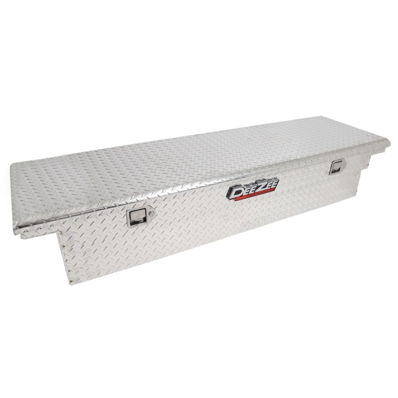 Deezee Universal Tool Box - Red Crossover - Single Lid BT Alum