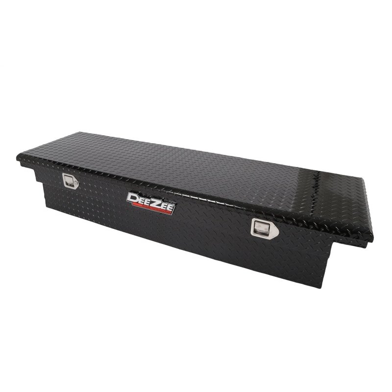 Deezee Universal Tool Box - Red Crossover - Single Lid Black BT (Low)