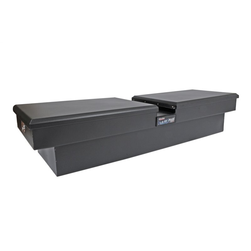 Deezee Universal Tool Box - Hardware Crossover - Double Lid Black