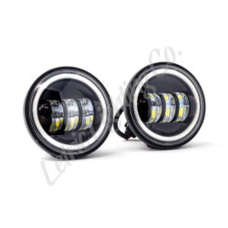 Letric Lighting 4.5in Passing Lamps W/Halo Blk