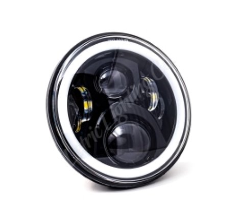 Letric Lighting 7in Led Black Full-Halo Indian