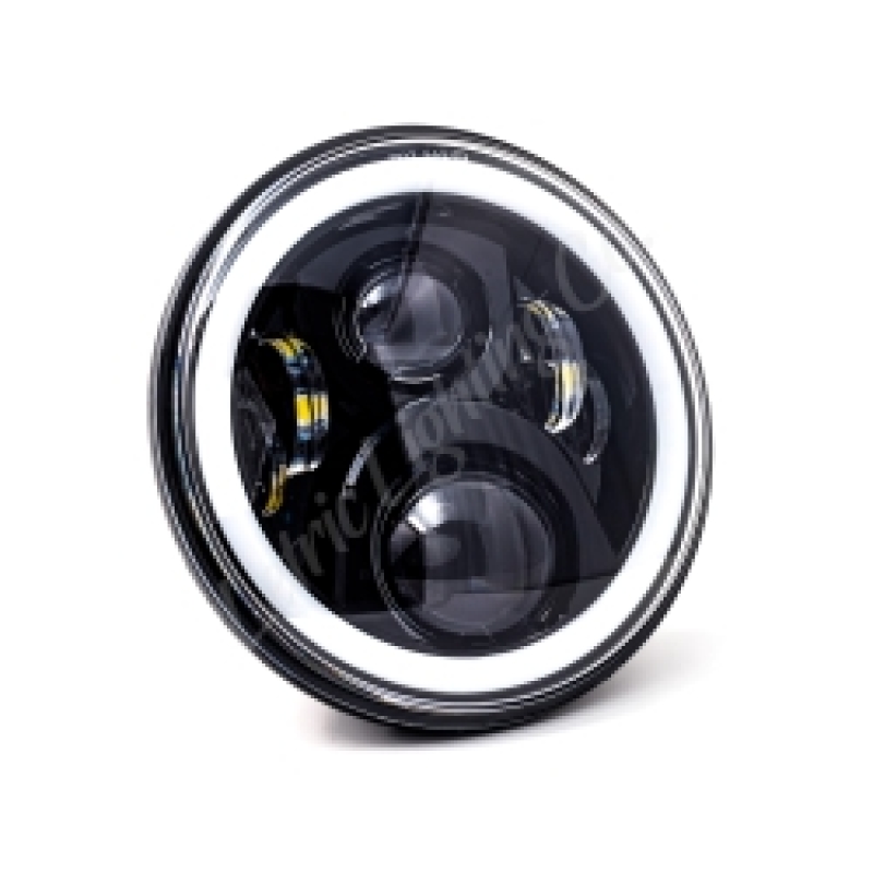 Letric Lighting 7in Led Black Full-Halo Indian