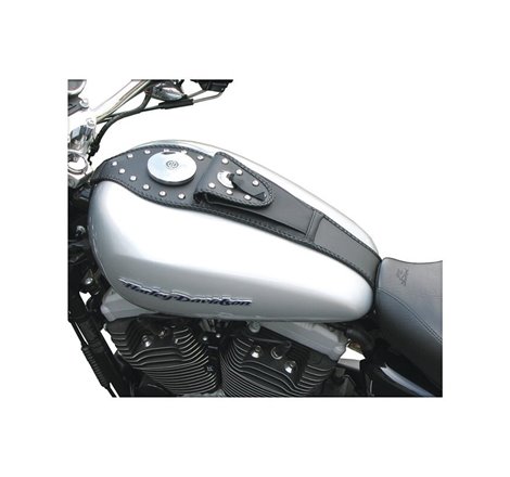 Mustang 04-21 Harley Sportster Tank Bib w/Studs - Black