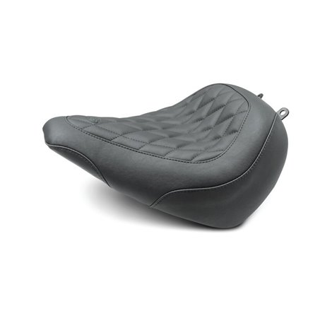 Mustang 18-21 Harley Breakout Wide Tripper Solo Seat Diamond Stitch - Black