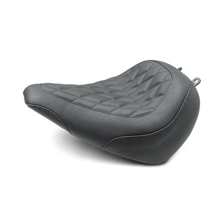 Mustang 18-21 Harley Breakout Wide Tripper Solo Seat Diamond Stitch - Black