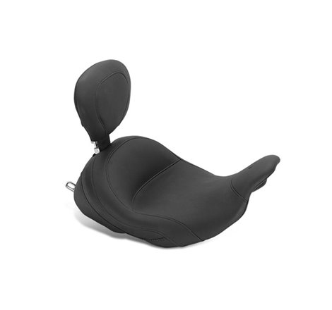 Mustang 08-21 Honda Electra Glide Std,Rd Glide,Rd King,Str Glide Lowdow Touring Solo Seat - Black