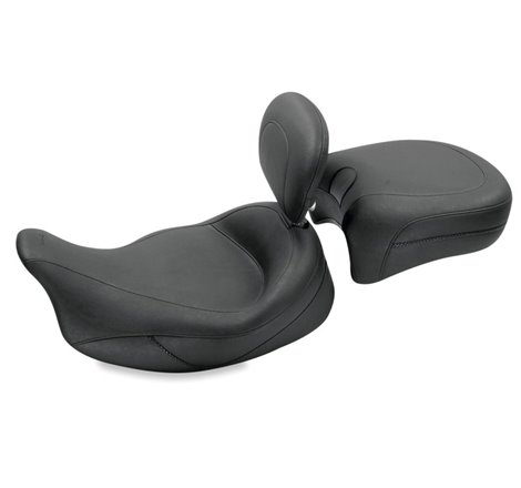 Mustang 08-21 Harley Electra Glide Std,Rd Glide,Rd King,Str Glide Touring Solo Seat - Black