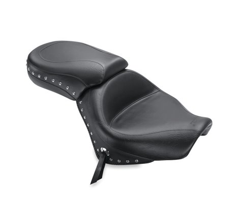 Mustang 07-15 Honda VT750C2 Spirit,10-20 Phantom Wide Touring 2PC Seat w/Studs - Black