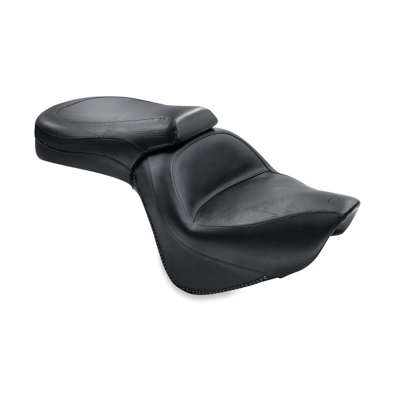 Mustang 06-21 Kawasaki Vulcan 900 Classic, Custom Standard Touring 1PC Seat - Black