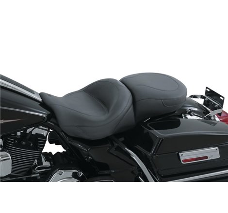 Mustang 08-21 Harley Electra Glide Std, Rd Glide, Rd King, Street Glide Touring 1PC Seat - Black