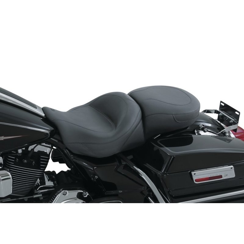 Mustang 08-21 Harley Electra Glide Std, Rd Glide, Rd King, Street Glide Touring 1PC Seat - Black