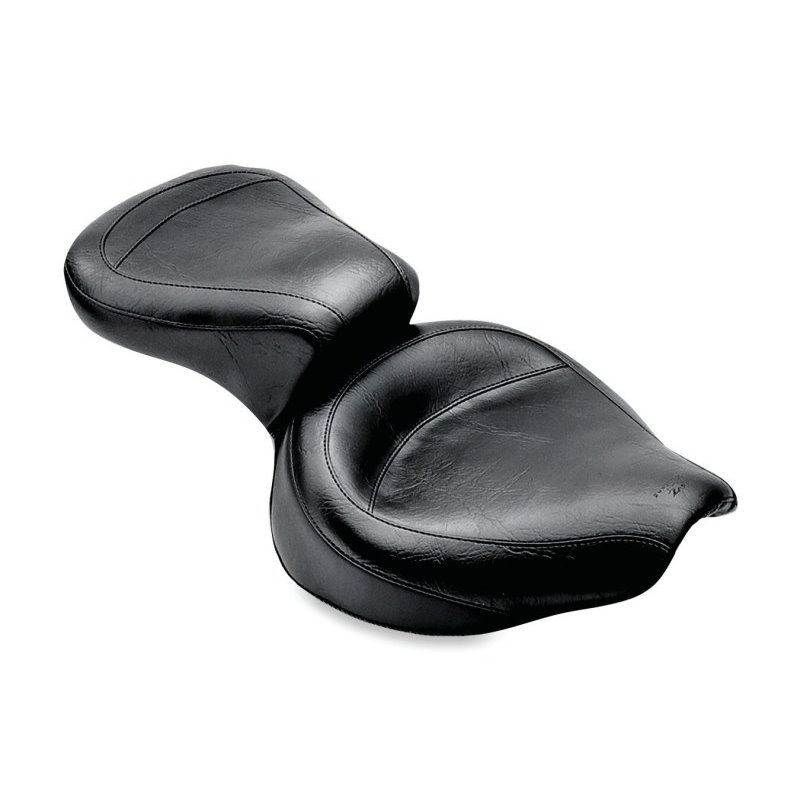 Mustang 58-84 Harley FX/FL Wide Touring 1PC Seat - Black