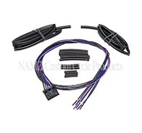 NAMZ 11-17 V-Twin FXST/FLST w/Switch Housing Mounted Signal Front Turn Sig Relocation Harness 36in.