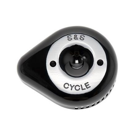 S&S Cycle Stealth Slasher Teardrop Air Cleaner Cover - Gloss Black