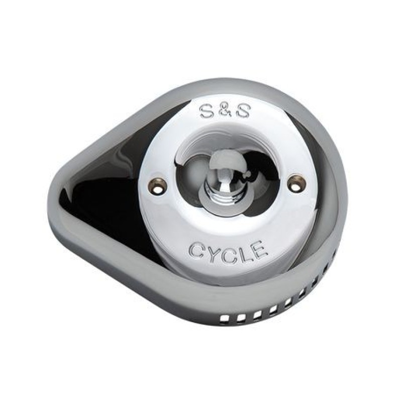 S&S Cycle Stealth Slasher Teardrop Air Cleaner Cover - Chrome