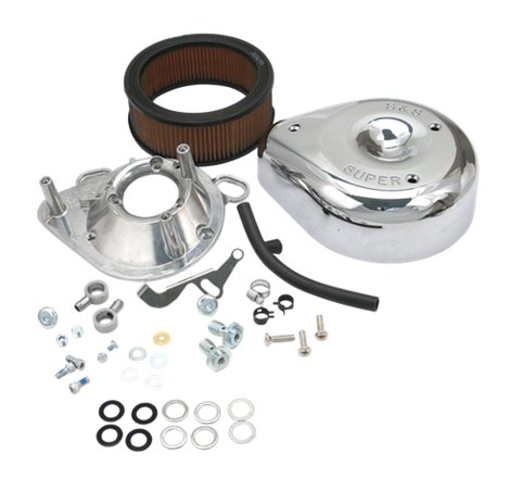 S&S Cycle 93-99 BT/91-03 Sportster Models Teardrop Air Cleaner Kit for S&S Super E/G Carb