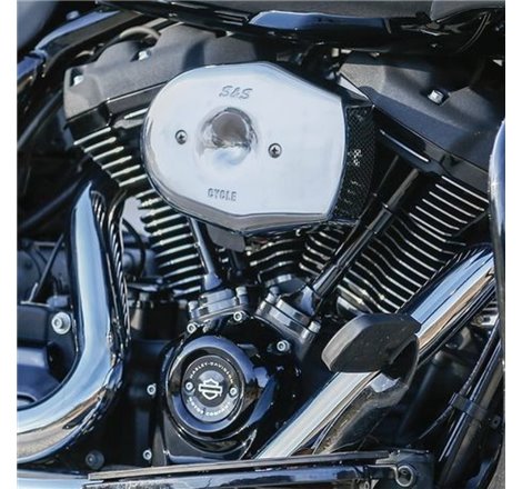 S&S Cycle 17-23 M8 Touring/18-23 BT Stealth Air Cleaner Kit w/ Chrome Tribute Cover