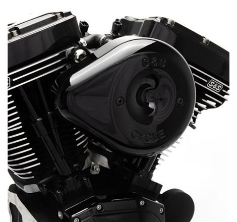 S&S Cycle 2007+ XL Sportster Models w/ Stock EFI Stealth Air Cleaner Kit w/ Black Teardrop Cover