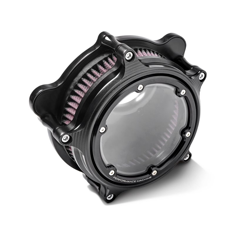 Performance Machine  Vision Air Cleaner W/Bezel - Black Ops