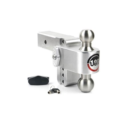 Weigh Safe 180 Hitch 4in Drop Hitch & 2.5in Shank (10K/18.5K GTWR) - Aluminum