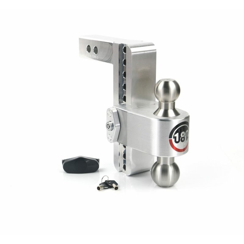 Weigh Safe 180 Hitch 8in Drop Hitch & 2in Shank (10K/12.5K GTWR) - Aluminum