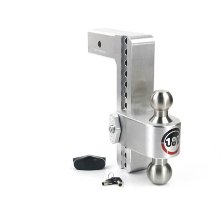 Weigh Safe 180 Hitch 10in Drop Hitch & 2.5in Shank (10K/18.5K GTWR) - Aluminum