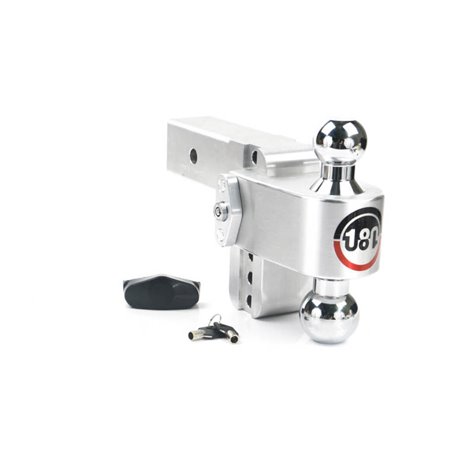 Weigh Safe 180 Hitch 4in Drop Hitch & 2.5in Shank (10K/18.5K GTWR) - Aluminum