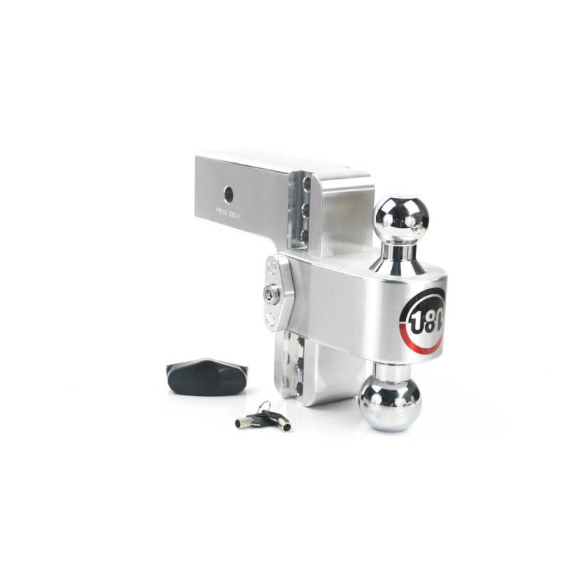 Weigh Safe 180 Hitch 6in Drop Hitch & 3in Shank (10K/21K GTWR) - Aluminum