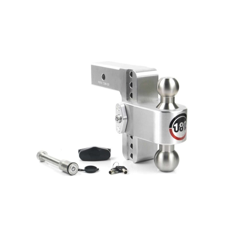 Weigh Safe 180 Hitch 6in Drop Hitch & 2.5in Shank (10K/18.5K GTWR) w/WS05 - Aluminum