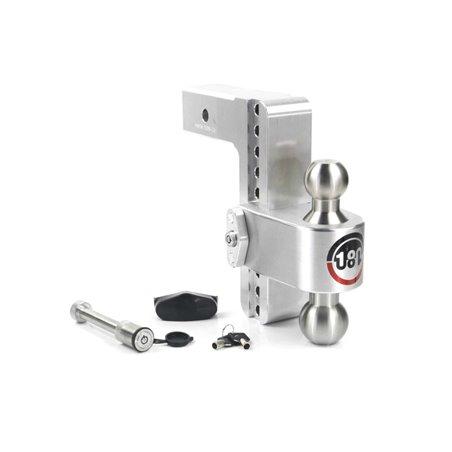 Weigh Safe 180 Hitch 8in Drop Hitch & 2.5in Shank (10K/18.5K GTWR) w/WS05 - Aluminum