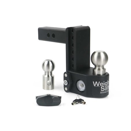 Weigh Safe 6in Drop Hitch w/Built-in Scale & 2in Shank (10K/15K GTWR) - Steel