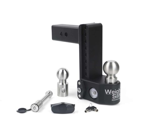 Weigh Safe 8in Drop Hitch w/Built-in Scale & 2.5in Shank (10K/22K GTWR) w/WS05 - Steel