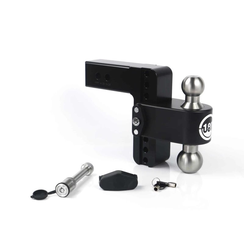 Weigh Safe 180 Hitch 6in Drop Hitch & 2.5in Shank (10K/18.5K GTWR) w/WS05 - Black Cerakote