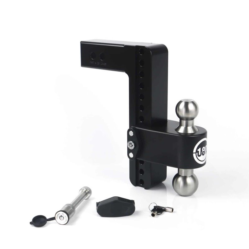 Weigh Safe 180 Hitch 10in Drop Hitch & 2.5in Shank (10K/18.5K GTWR) w/WS05 - Black Cerakote