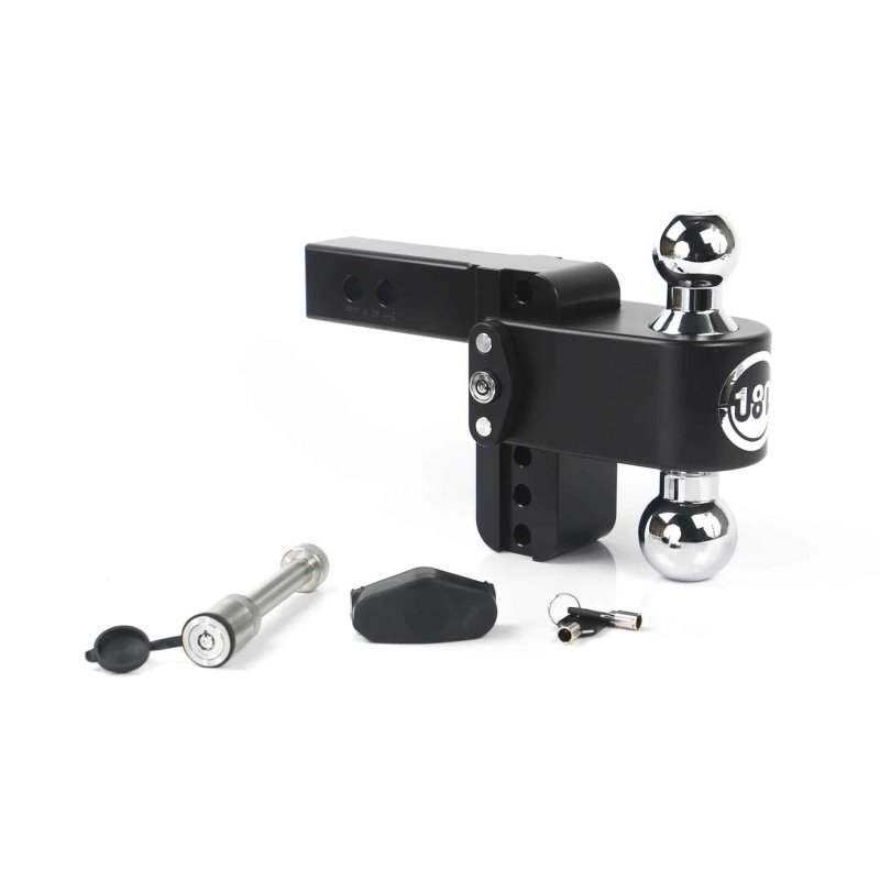 Weigh Safe 180 Hitch 4in Drop Hitch & 2in Shank (10K/12.5K GTWR) w/WS05 - Black Cerakote