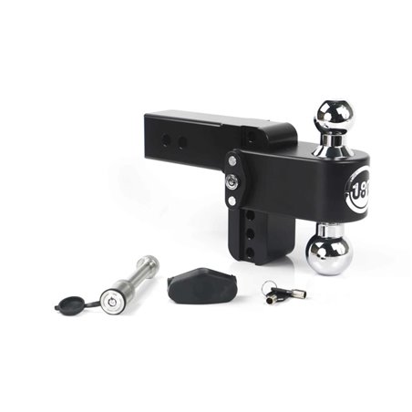 Weigh Safe 180 Hitch 4in Drop Hitch & 2.5in Shank (10K/18.5K GTWR) w/WS05 - Black Cerakote