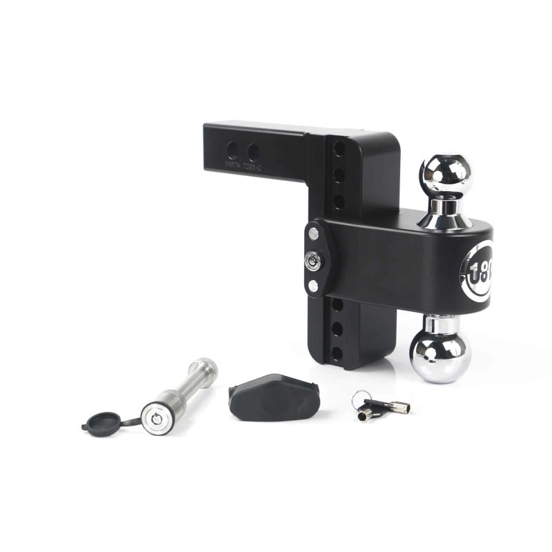 Weigh Safe 180 Hitch 6in Drop Hitch & 2in Shank (10K/12.5K GTWR) w/WS05 - Black Cerakote