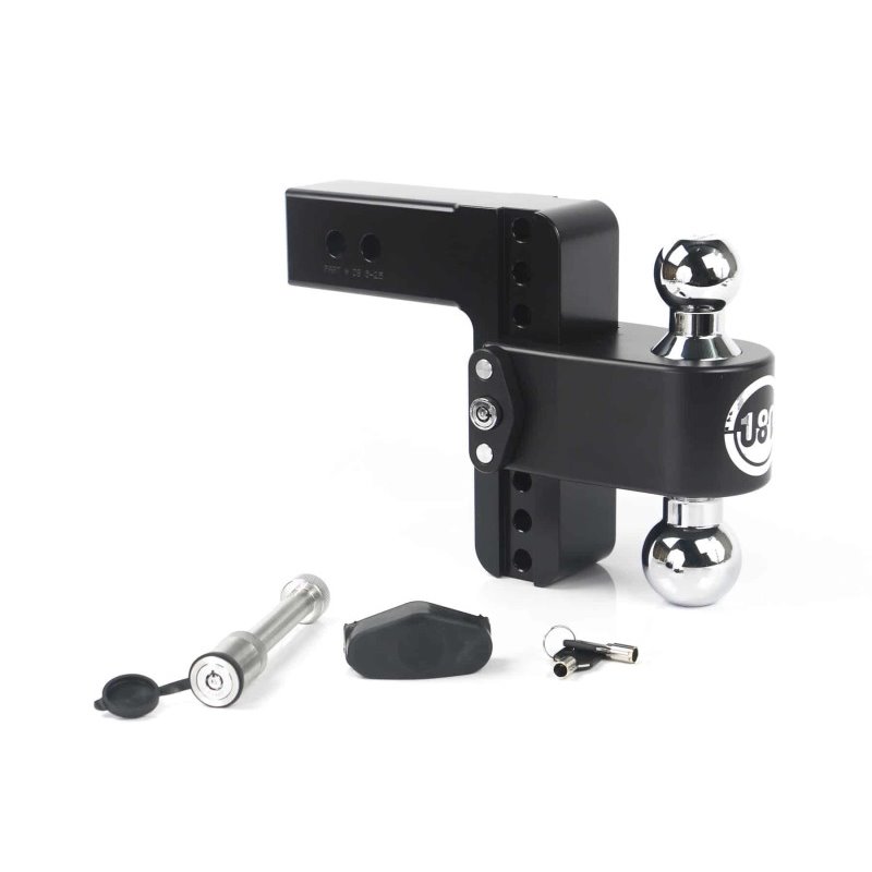 Weigh Safe 180 Hitch 6in Drop Hitch & 2.5in Shank (10K/18.5K GTWR) w/WS05 - Black Cerakote