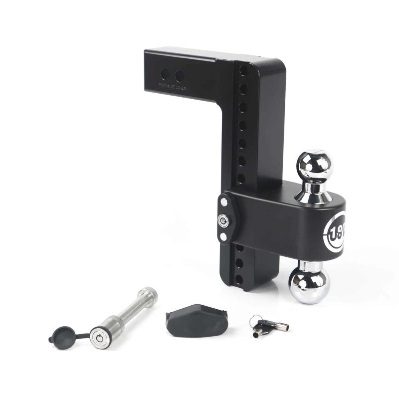 Weigh Safe 180 Hitch 10in Drop Hitch & 2.5in Shank (10K/18.5K GTWR) w/WS05 - Black Cerakote