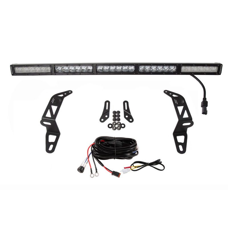 Diode Dynamics 18-21 Jeep JL Wrangler/Gladiator SS30 Bumper Bracket Kit - White Combo (Single)