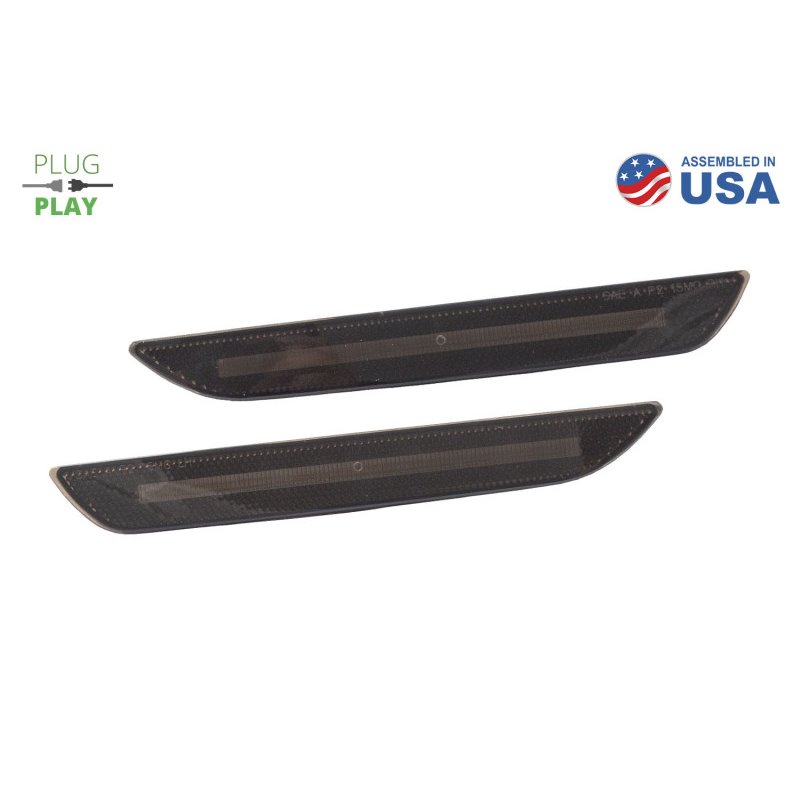 Diode Dynamics 15-21 EU/AU Ford Mustang LED Sidemarkers - Smoked (Pair)