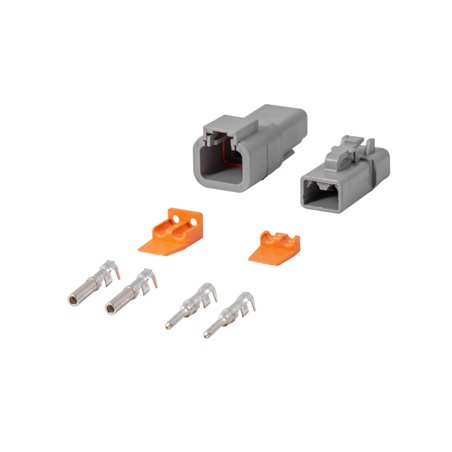 Diode Dynamics Deutsch Connector Kit 2-Pin 12-14 Gauge